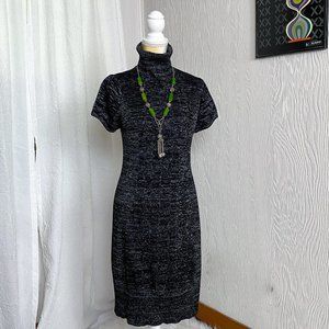 Adrianna Papell Sparkle Knit Sweater Dress - L